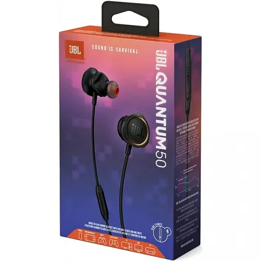 Навушники з мікрофоном JBL Quantum 50 Black (JBLQUANTUM50BLK) - фото 8