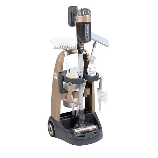 Игровой набор Smoby Тележка для уборки Ровента с ручным пылесосом и аксессуарами (7600330326)