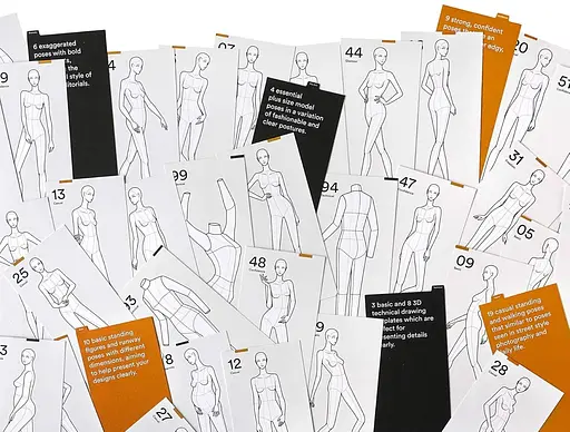 Poses for Fashion Illustration (Card Box) - фото 2