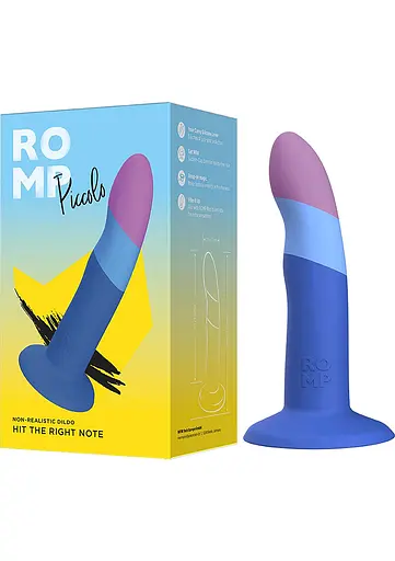 Фалоімітатор Romp Piccolo 14 см блакитний - фото 3