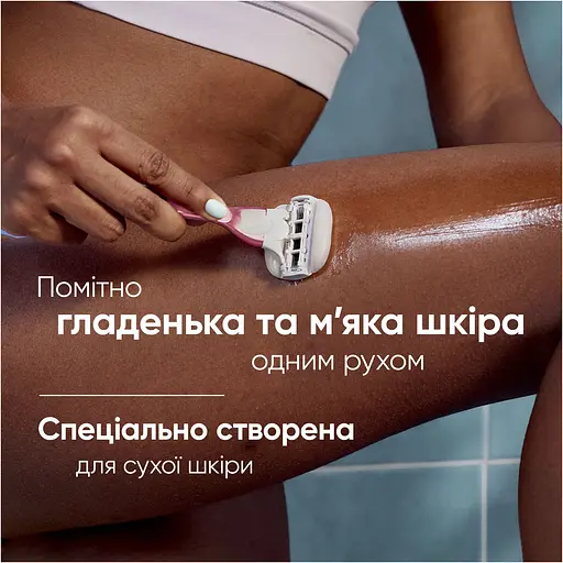 Подарунковий набір Gillette: станок для гоління жіночий Venus ComfortGlide Sugarberry Miami з 3 змінними картриджами + кріплення + косметичка - фото 7