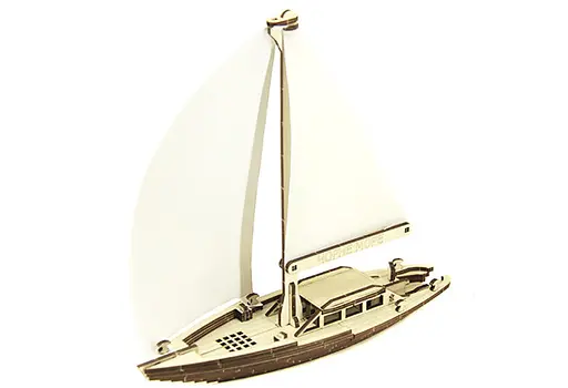 Дерев'яний конструктор Елітна Яхта 51 деталь - фото 8