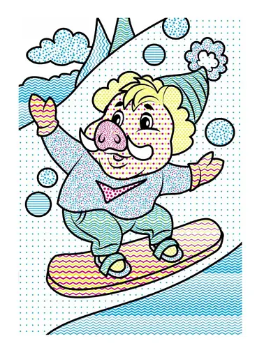 Водні розмальовки. Кабанчик у зимовій казці 9789669479822 - фото 4