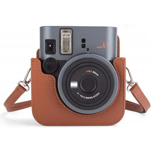 Чехол для фотоаппарата Fujifilm Instax Mini 41 коричневый - фото 6