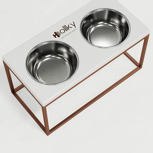 Hollky Base L — миски на підставці для середніх і великих собак (2 × 0,95 л) - фото 6