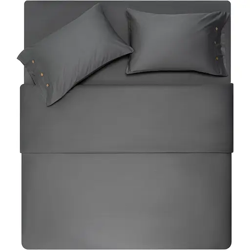 Набір постільної білизни 2,0 сп Ardesto Mix & Match, підковдра 200х220см, 100% бавовна, сатин, сірий (ART2022SD) - фото 1