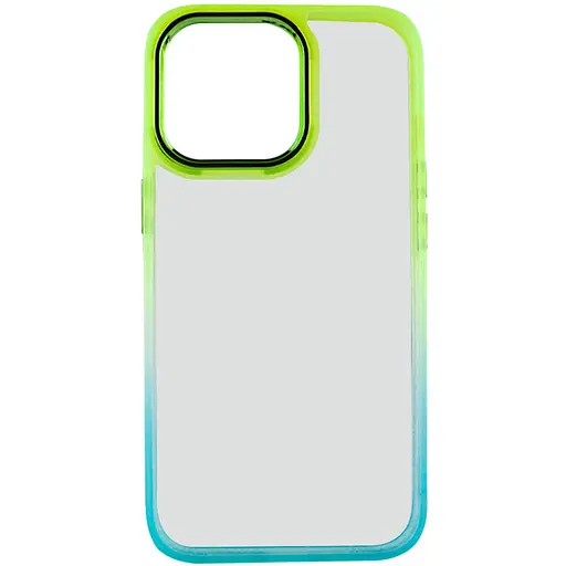 Чехол Epik TPU+PC Fresh sip series для Apple iPhone 13 Pro Max 6.7 Бирюзовый/Лимонный - фото 2