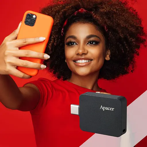 Накопичувач SSD Apacer SSD AS714 1TB USB 3.2 Gen.2 Read/Write 1000MB/s Black (AP1TBAS714B-1) - фото 7