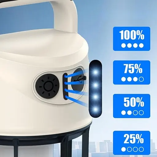 Кемпинговый переносной аккумуляторный фонарь CH-22025 Power bank Li-Ion аккумулятор ЗУ Type-C - фото 5