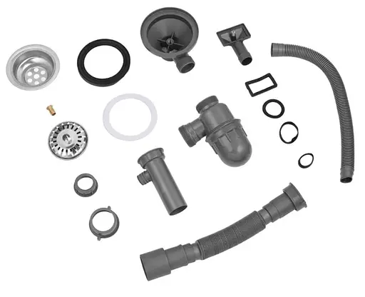 Кухонная мойка Kroner KRP Satin - 430 (0.8 мм) (CV031324) - фото 5