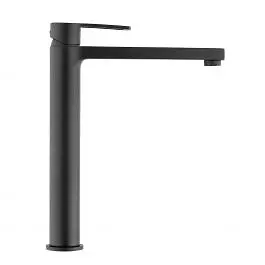 Змішувач для раковини високий Paffoni Ringo без донного клапана black matt RIN081NO, Чорний матовий - фото 4