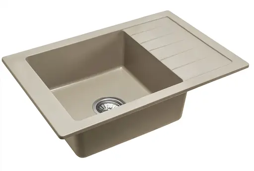 Кухонна мийка гранітна Rea Sten beige ZLE-00108 - фото 1