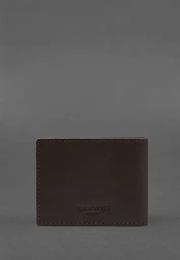 Кожаная обложка для удостоверения ветерана военной службы темно-коричневая - фото 4