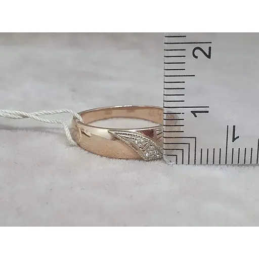 Золотое кольцо ЮЗ "Багет" с бриллиантами. 1В410130036/07 17 - фото 5