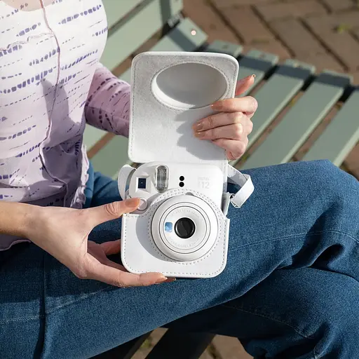 Набор камера Fujifilm Instax Mini 12, Фотобумага 20шт, Чехол, Фотоальбом 108 фото, Фоторамка Белый - фото 9