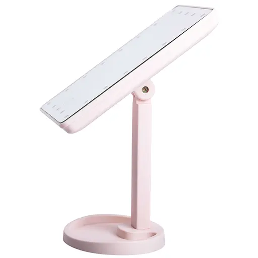 Косметичне дзеркало з LED-підсвіткою 22 світлодіоди, рожевий Yiwu HP-10-4AP - фото 4