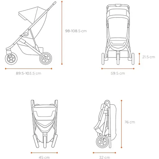 Дитяча коляска Thule Spring Aluminium / Grey Melange (TH 11300100-11300305) - фото 7