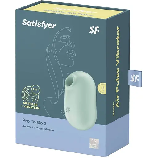 Вакуумний стимулятор Satisfyer Pro To Go 2 Зелений - фото 7