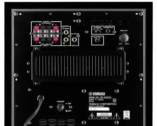 Сабвуфер Yamaha NS-SW200 Piano Black - фото 2