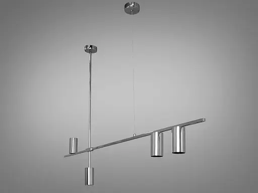 Перлина колекції, модна люстра підвіс в стилі Loft, 4 лампи, хром - фото 2