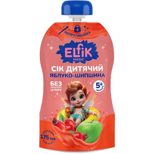 Сок детский Elfik Magic Яблоко-шиповник 175 мл 6 шт.