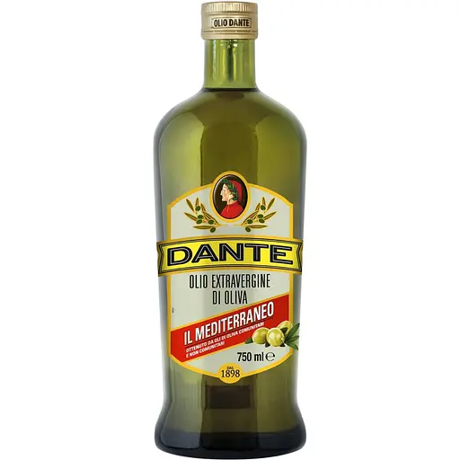 Оливкова олія Dante Extra Virgin Dante Il Mediterraneo першого холодного віджиму 0.75 л - фото 1