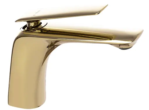 Смеситель для умывальника Rea Jager низкий gold REA-B5120 Золотой - фото 1