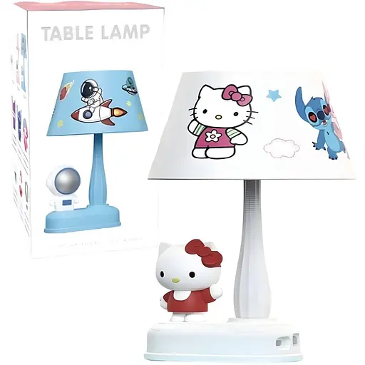 Детская настольная лампа Hello Kitty белая (343E)