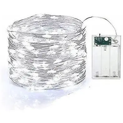 Светодиодная гирлянда Sun Lamp Капля Росы 200 LED, 20м холодный белый свет, батарейки 3 АА