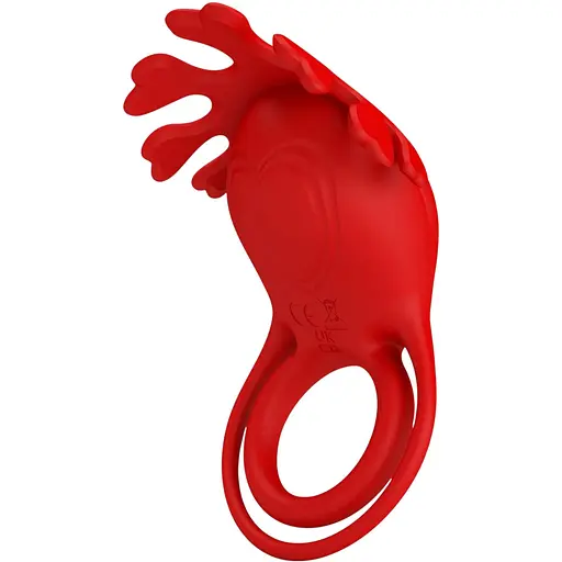 Эрекционное кольцо Pretty Love Vibrant Penis Ring Ruben 8.5 см красный
