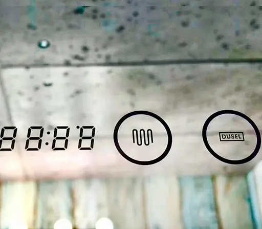 Дзеркало Dusel DE-M3031 75x100 з годинником і Bluetooth, Білий - фото 2