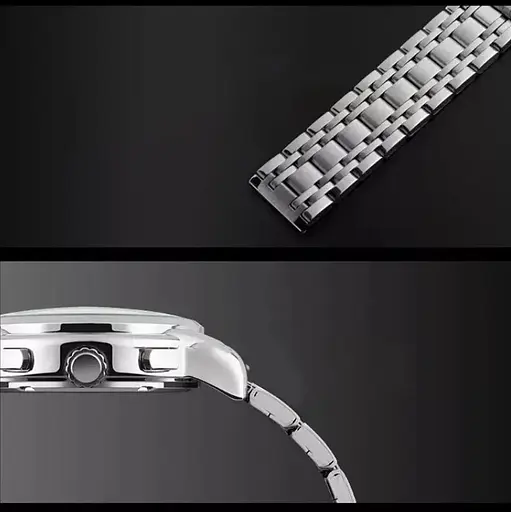 Наручные классические часы Skmei 9121 серебристые - фото 7