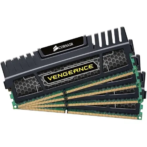 Оперативна пам'ять Corsair CMZ16GX3M4A1600C9 Vengeance 16GB (4x4GB) DDR3 1600 Mhz CL9 XMP Desktop Memory Kit Б/В