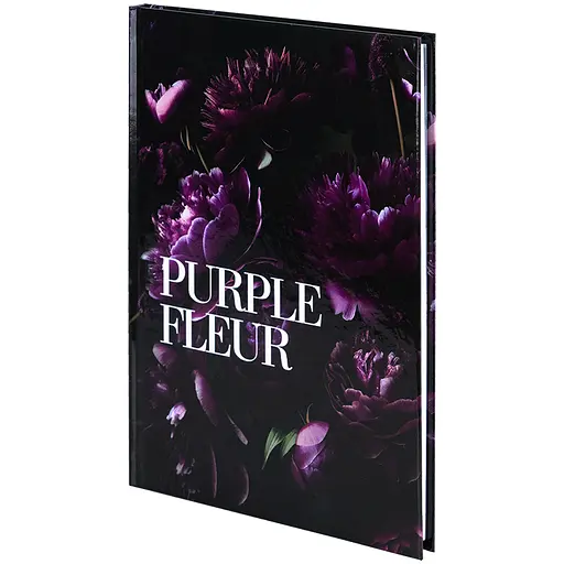Книга записна Axent Purple fleur А5 в клітинку 96 аркушів (8459-2-A)