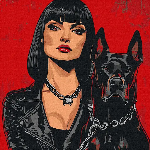 Набір для розпису по номерах Небезпечні, Ideyka, 40x40 см, КНО8546