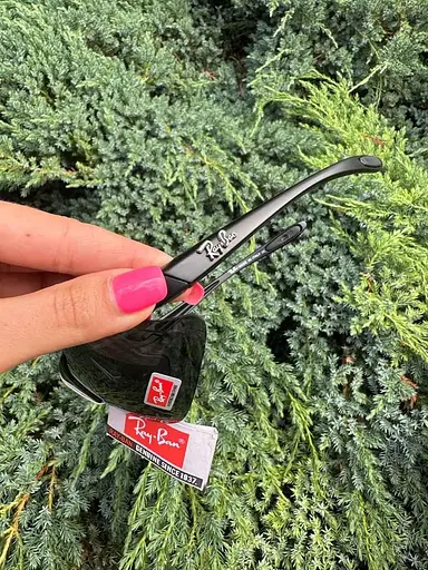 Очки тактические Ray-Ban с 5 сменными линзами (Черные) - фото 4