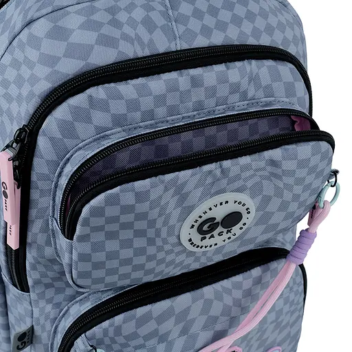 Рюкзак GoPack Education 120M-2 Pixel Mood Сірий (GO26-120M-2) - фото 11