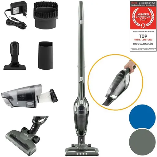 Вертикальный + ручной пылесос 2 в 1 First FA-5541-3-GR - фото 2