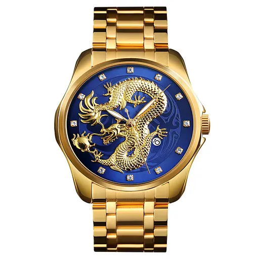Наручний годинник чоловічий 9193GDBU Gold-Blue Skmei acs0029867 - фото 1