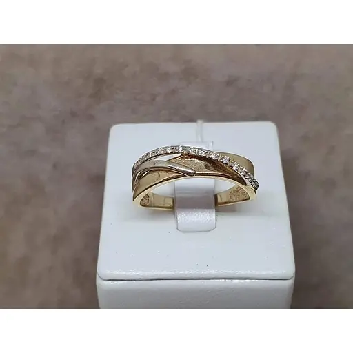 Золоте кільце Гаразд з діамантами. 3022222 20 - фото 5