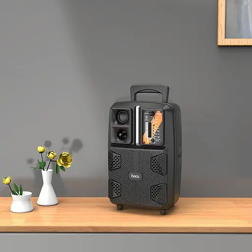 Караоке колонка Hoco BS37 бездротова портативна акустика з мікрофоном - фото 5