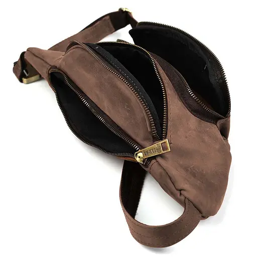 Шкіряна бананка Tarwa 14х36х8 см sum0025665 - фото 8