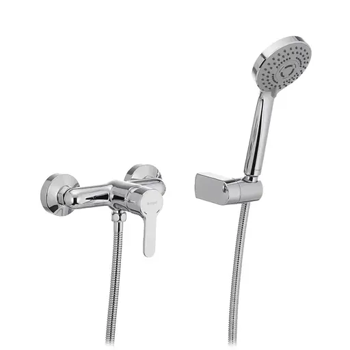 Змішувач для душу Ibergrif Square M12022 IB0024, Хром - фото 1