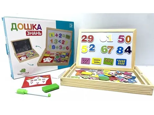 Доска двухсторонняя магнитная Tree Toys - фото 1