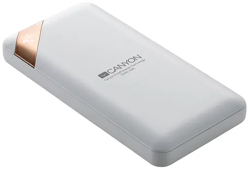 Зовнішній акумулятор 10000 mAh Canyon CNE-CPBP10W 2xUSB LED дисплей - фото 3