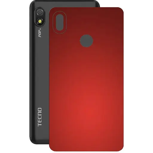 Защитная пленка StatusSKIN для Tecno Pop 3 Корпус Винил красная матовая - фото 1