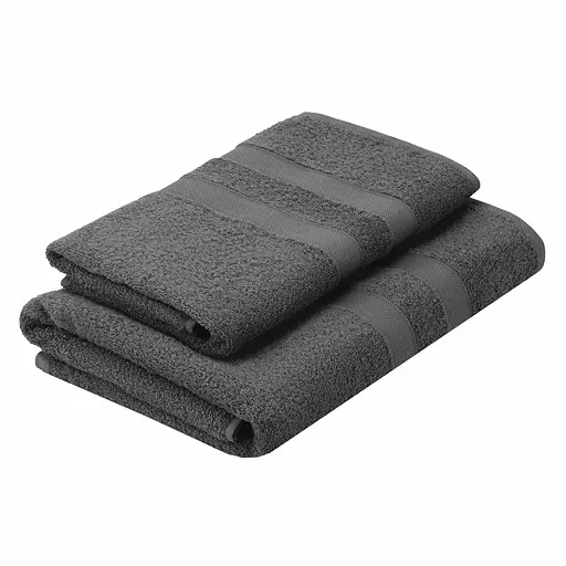 Набір рушників махрових Ardesto Splendid 50х90 см 70х140 см 2 шт. 100% бавовна темно-сірий (ART2359DG)  - фото 2