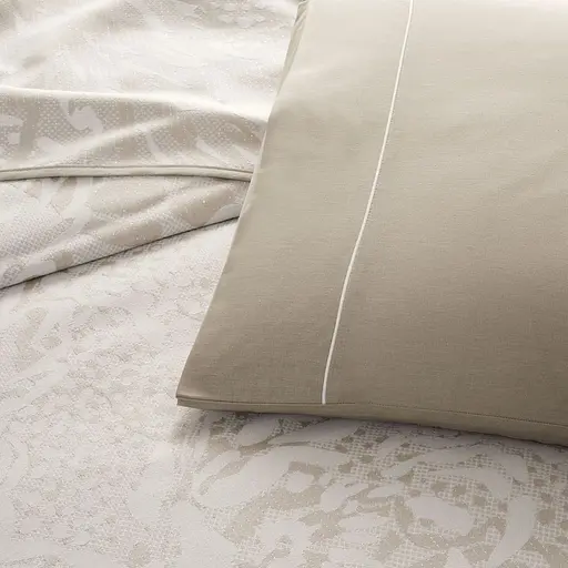 Постельное белье с жаккардовым покрывалом-пике Idore Tas / простыня на резинке Tac pbe0051419 - фото 2