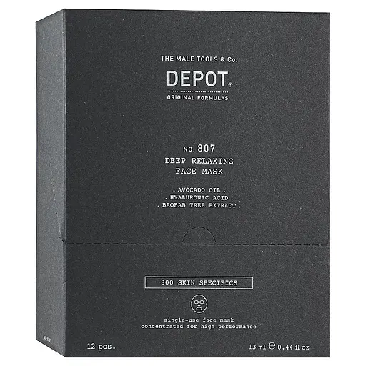 Маска питательная Depot No.807 для лица и шеи 13 мл (13 мл х 12 шт.)