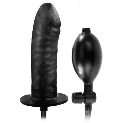 Анальний розширювач Baile Bigger Joy Inflatable Penis 16 см (чорний)